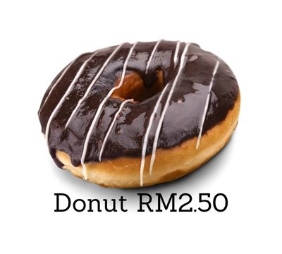 1 pcs Choc Donut +RM2.50