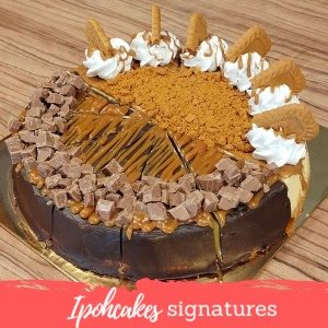 Mix Topping Cadbury Caramel & Biscoff Cheese Cake 9"