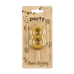 Gold #8 Candle