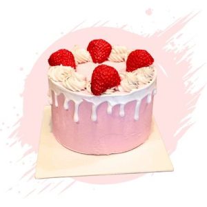Vanilla Strawberry Cake 5"