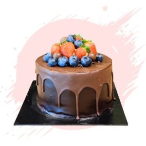 Berries Topping Drip Chocolate Indulgence 5"