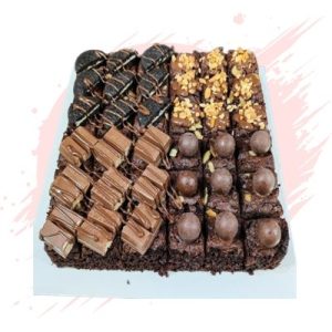 Chocolate & Cookies Mix Brownies 8"