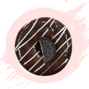 Donuts : Dark Chocolate glaze & Oreo