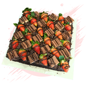 Premium Berries Brownies 8"