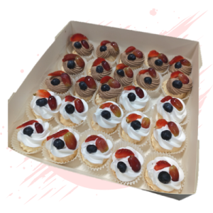 Bitesize Pavlova Mix Vanilla Choc 25pcs