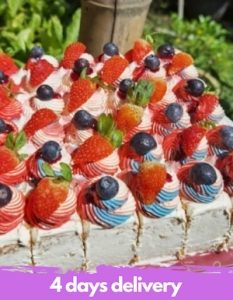 Berries Topping Vanilla Butter 8" Sheet