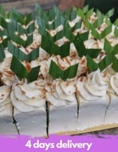 Pandan Gula Melaka Sheet Cake 10"