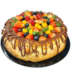Mix Fruit Nutella Burnt Cheese Cake