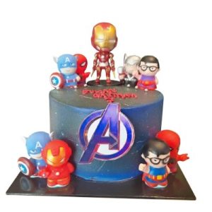 Avengers Theme Cake