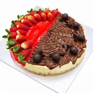 Mix Topping Nutella & Strawberry Cheese Cake